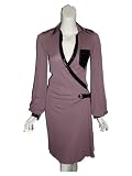 Review   / JEAN PAUL GAULTIER Patent Wrap Dress in Purple