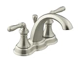 KOHLER K-393-N4-BN Devonshire Centerset Lavatory Faucet, Vibrant Brushed Nickel