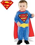 Rubie's Costume Co Superman Romper With Removable Cape Superman, Superman Print, 6 - 12 Months