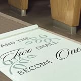 Two Shall Become One 100 Feet Long Aisle Runner by Hortense