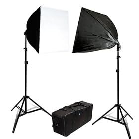 LimoStudio 800W PHOTOGRAPHY LIGHTING STAND WITH PHOTO LIGHT BULB AND REFLECTOR, SOFT BOX WITH CARRY CASE, AGG699
