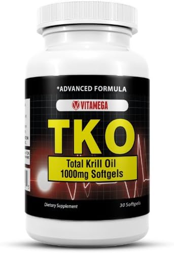TKO - Total Krill Oil 1000mg Softgels Omega-3 with Astaxanthin - 30 Day Supply (1000mg each softgel)
