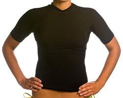 Women's SPF 50+ Black Rash Guard