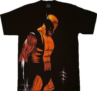  X-men Wolverne Clawstraphobic Black T-shirt Tee