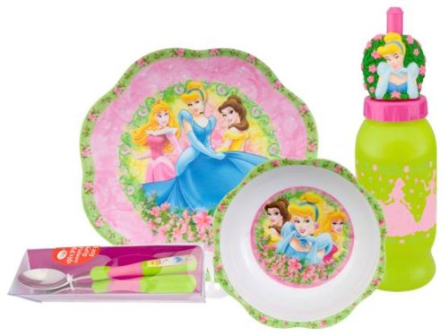 Zak Designs Disney Princess 5-piece Dinnerware Set
