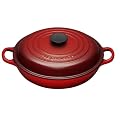 Le Creuset Cast Iron Shallow Casserole, Cerise, 26 cm