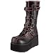 Demonia By Pleaser Women's Clash-435 Boot,Black Polyurethane,6 M US