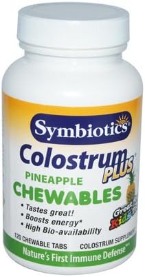 SYMBIOTICS COLOSTRUM CHEWBL,PINEAPL, 120 TAB