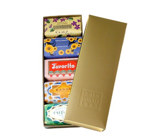 Claus Porto Gift Box of 5 Favorites Soaps