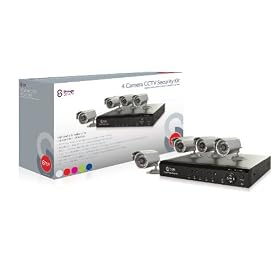 Storage Options 52834 Home/Business Security & Surveillance System 1TB  4 Channel DVR & 4 Outdoor IR Night Vision CCTV Camera  Kit