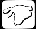 Decorated Mouse Pad with Africa, map, 