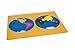 Kid Advance Montessori Puzzle Map of World Parts