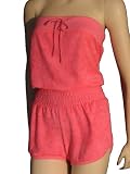 Terry Bandeau Romper with Dirndl (Gathered Elastic) Waist