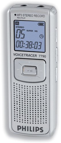 Childrens Toyshop  Electronics : Philips 7790 Digital Voice Tracer Dictation Machine USB Storage 1Gb 360Hrs Recording Ref LFH7790
