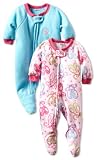 Gerber Baby-girls Infant 2 Pack Ballet Slippers Sleeper Blanket