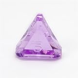 Translucent Precision 5 sided Dice, Amethyst (purple) with numbers, no ink