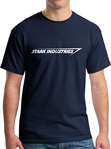 Stark Industries Iron Man T-Shirt Avengers Marvel DC Comics Navy- XL
