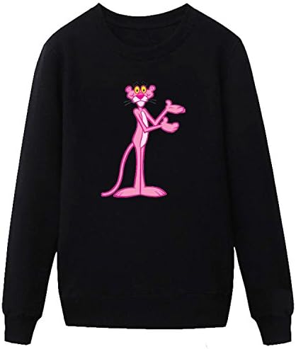 TKAT Men's The Pink Panther Comedy Films Character Sweatshirt black S