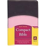 Holy Bible: New Living Translation, Tutone Pink-Brown Leather, Compact, Promotional book cover