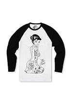 Rum Knuckles Camiseta Manga Larga Geisha (Blanco / Negro)