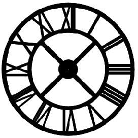 Giant 40 Inch Diameter Hand-crafted Tower Wall Clock (Roman Numerals, X Style)