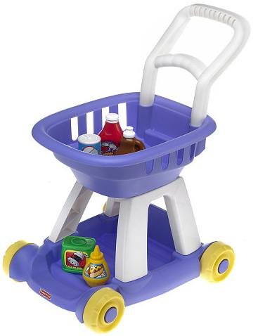 Fisher-Price Fun With Food Shopping Cart - Purple