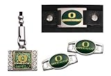 Oregon Ducks Leather Cuff Bracelet/Cell Phone Charm/ Shoe Thingz Charm Package