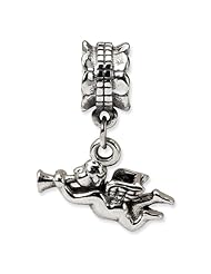 Sterling Silver s Angel Dangle Bead by Reflection Beads, Best Quality Free Gift Box Satisfaction Guaranteed