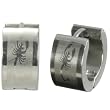 7mm Stainless Steel Scorpion Huggie Hoop Earrings
