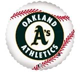 6 Licensed MLB Oakland A's Athletics 18 Foil Balloons