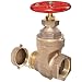 Dixon WDGV250F Cast Brass Non-Rising Stem Wedge Disc Gate Valve, 2-1/2" NPT Female x NST Male