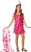 Girls Hot Pink Flapper Costume