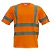 Utility Pro Wear UHV302 Polyester High-Visibility Short Sleeve T-Shirt with Chest Pocket, 2X-Large, Orange, Class 3