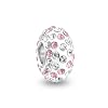 Bling Jewelry 925 Silver Pink White Swarovski Crystal Bead Fits Pandora
