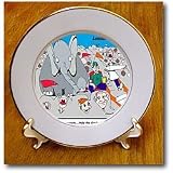 Elephant Baseball Fan - 8 Inch Porcelain Plate