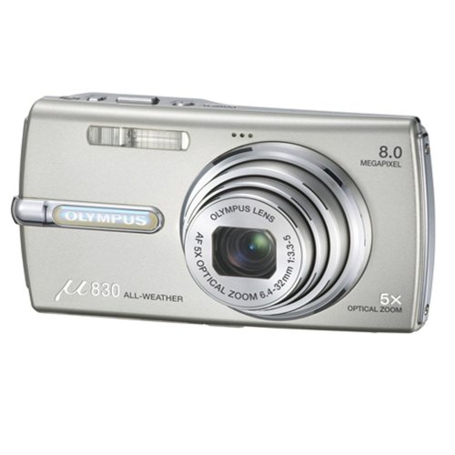 Childrens Toyshop  Electronics : Olympus Mju 830 Digital Compact Camera - Starry Silver (8MP, 5x Optical Zoom) 2.5" LCD