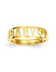 14k Polished Baby Ring