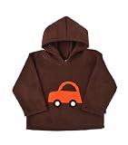 Cozy Bear FHA1201 Chocolate Fleece Hoody Top with FUNKY CAR