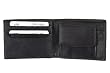 Men's New Genuine Leather Flip Coin Wallet by JBG International.