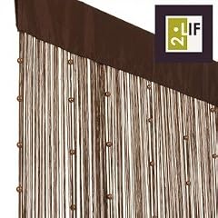 Fadenvorhang Helena Kupfer mit Perlen, 90x250cm