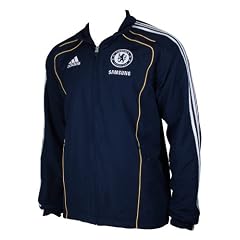 Adidas Chelsea Football Club Herren Fussball Jacken Track Tops Sport Training Fu�ball Bekleidung Fan Fussballjacken Fu�balljacken CFC Pre JKT M�nner Marineblau