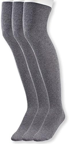 Men's Classical Flat Over the Knee Extra Soft Cotton Knit Dress Socks - 3 Pack