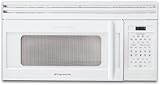 Frigidaire Gallery Series GLMV169FPW 1.6 cu. ft. Over-the-Range Microwave Oven with 1,000 Cooking Watts, 11 Power Levels, Touch Controls and 300 CFM Ventilation Fan: Pearl White