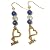 Fluorite Earrings 08 Dangle Lapis Mom Heart Green Blue Gold Mothers Gemstone 2.3