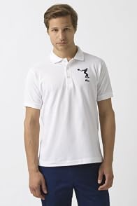 Rene Lacoste White Racquet Polo