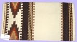 Mayatex Saddle Blanket - Cowtown - Cream and Chestnut