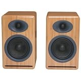 Audioengine AP4N Bamboo (Pr) 2-Way Passive Bookshelf Speakers