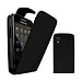 SAMSUNG GALAXY ACE S5830 BLACK LEATHER FLIP CASE / COVER/ SKIN