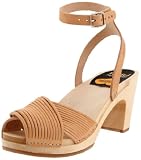 Swedish Hasbeens Womens Strappy Ankle-Strap Sandal Sandal