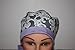 Scrub Hat Chef Cap Flirty Pixie Grey White Damask Lilac Purple